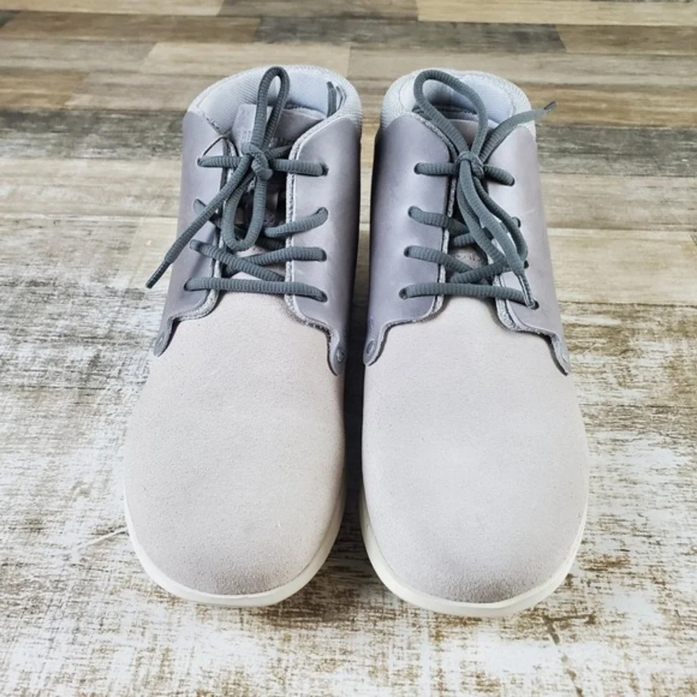Birkenstock Estevan Unisex Shoes Sz Mens 8 / Womens 10 Off-White Lace Up Mid Top